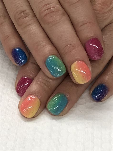 polish nails and spa rainbow